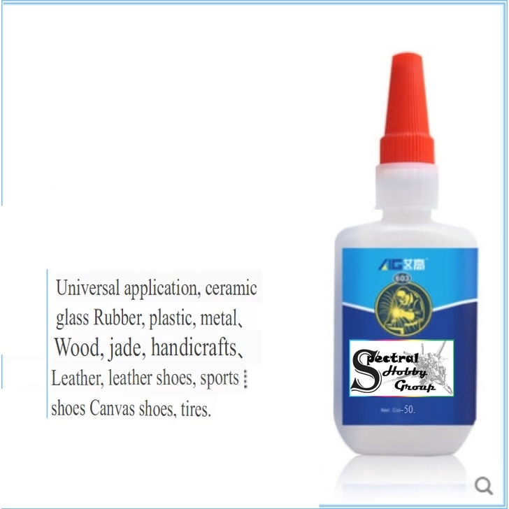 Dụng cụ AG keo hàn siêu dính mô hình đa năng Super Glue 603 Ai Gao (nhựa, thủy tinh, kim loại, sứ, ...)