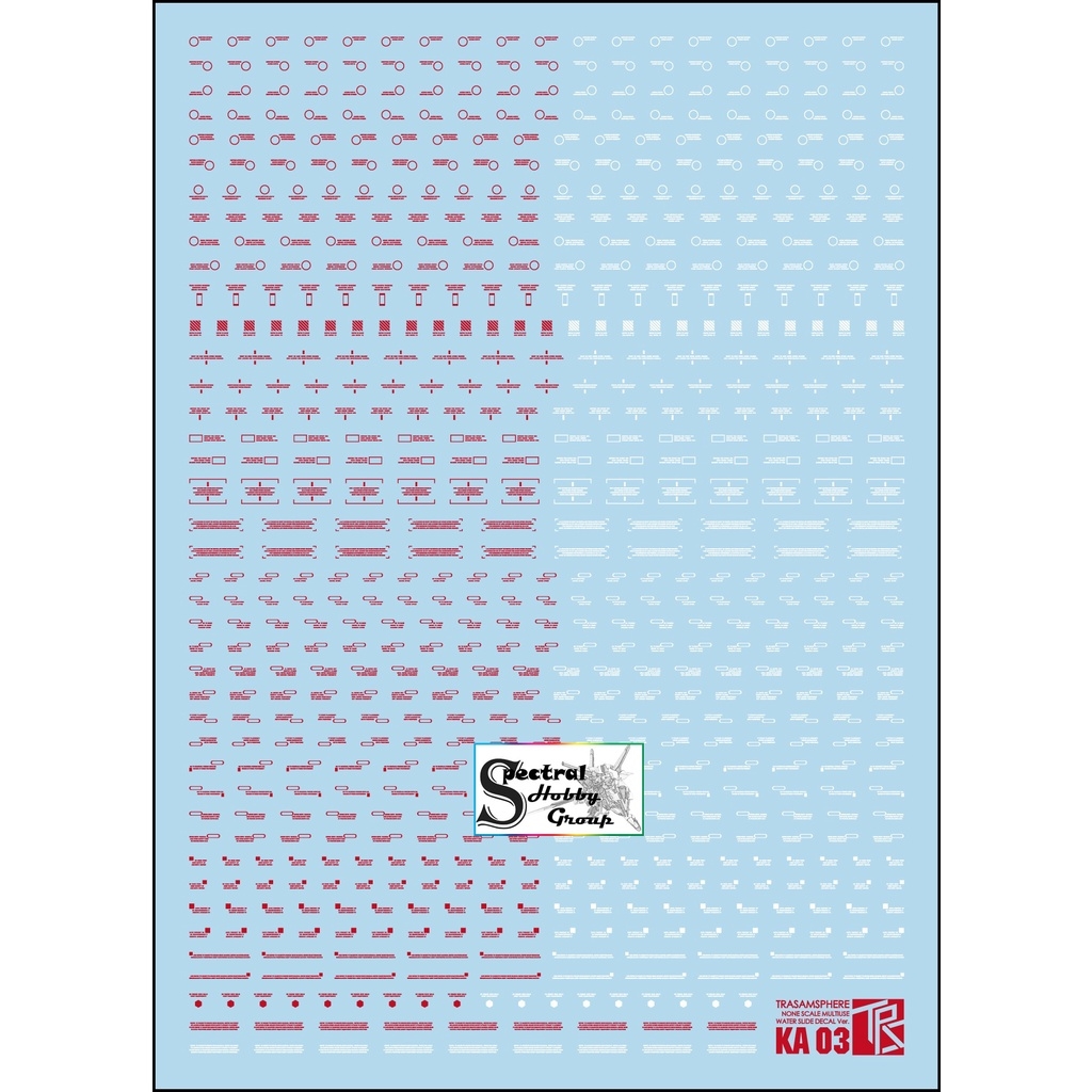 Decal nước dán mô hình TRS KA edition MG HG RG General Warning Caution number Logo Details series