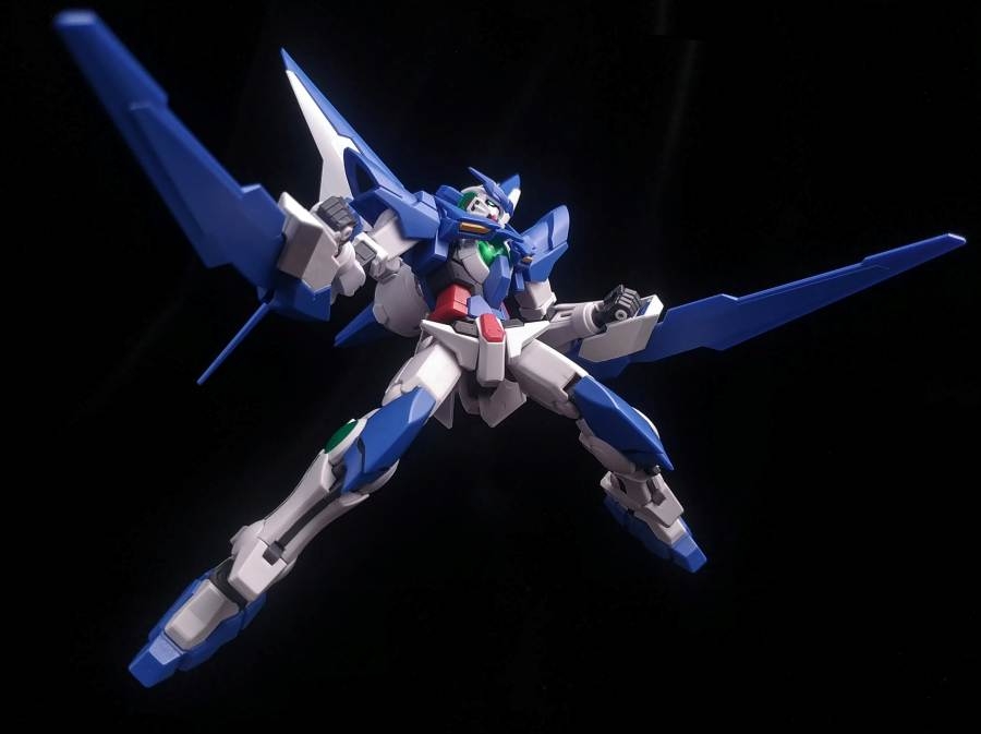 Mô hình lắp ráp HG 1/144 Amazing Exia - Galaxy Seiko model (+set action base)
