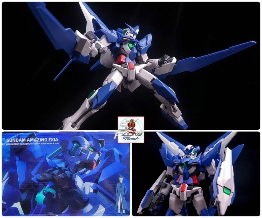 Mô hình lắp ráp HG 1/144 Amazing Exia - Galaxy Seiko model (+set action base)