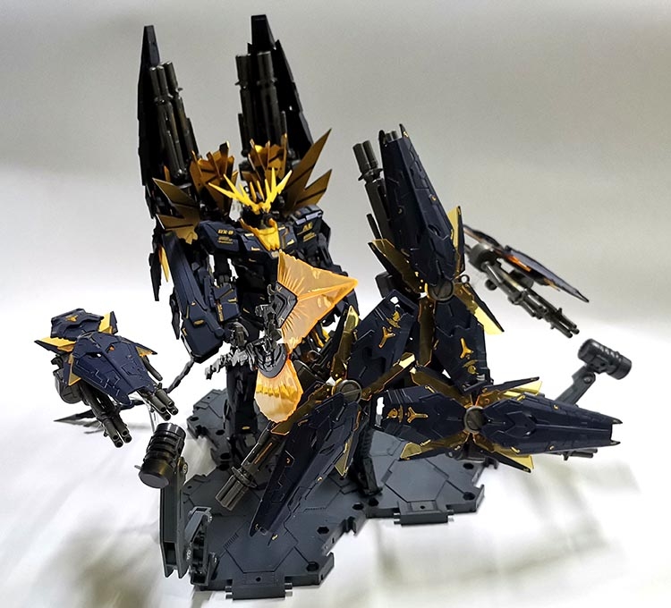 Phụ kiện mô hình khiên đuôi cho MG 1/100 DE Shield Tail gundam Unicorn Banshee Phenex