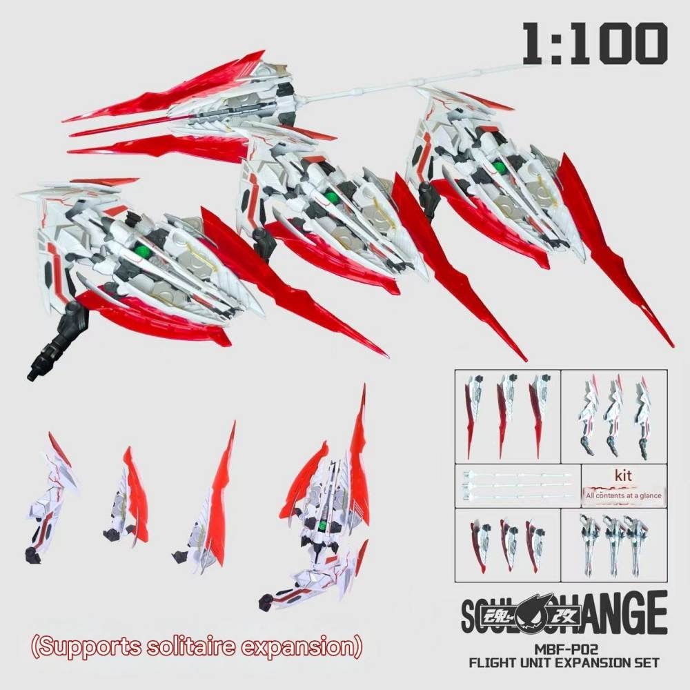 Phụ kiện mô hình 1/100 Dragon Sword Flight unit (+sừng Horn) Astray gundam seed series (mg/mb/hirm) Soulchange