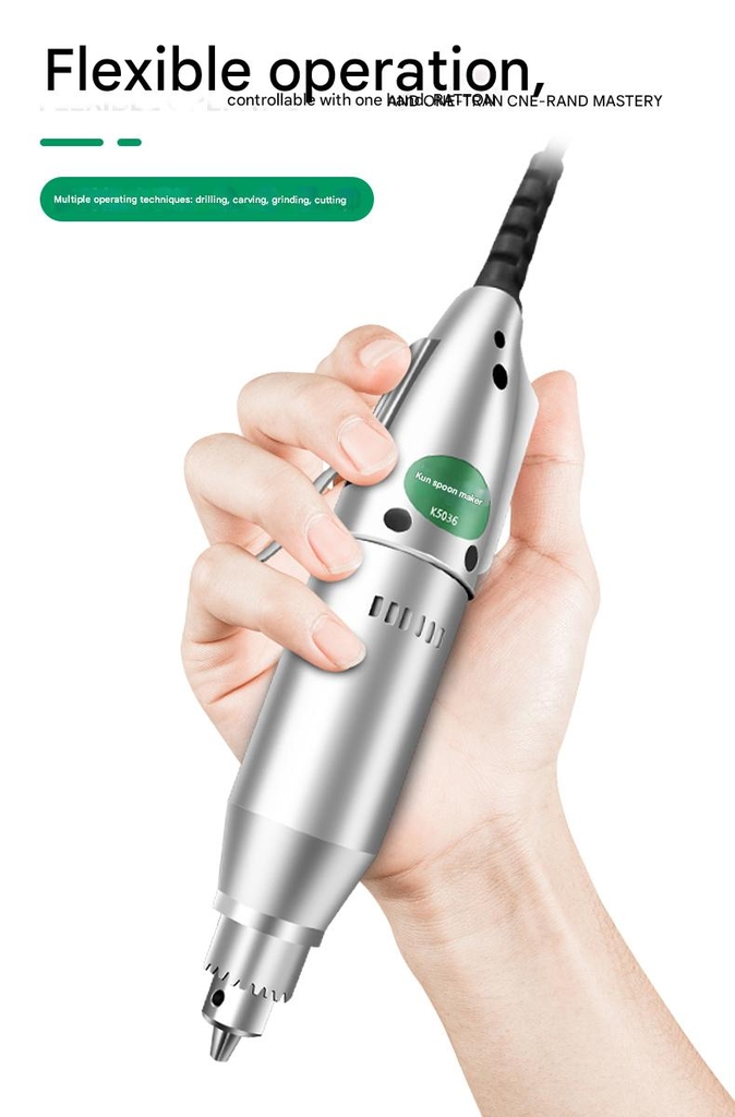 Máy khoan mài điêu khắc đánh bóng cầm tay đảo chiều Mini KJ300 KUN JIANG Electric Drill Grinder Multi-Function