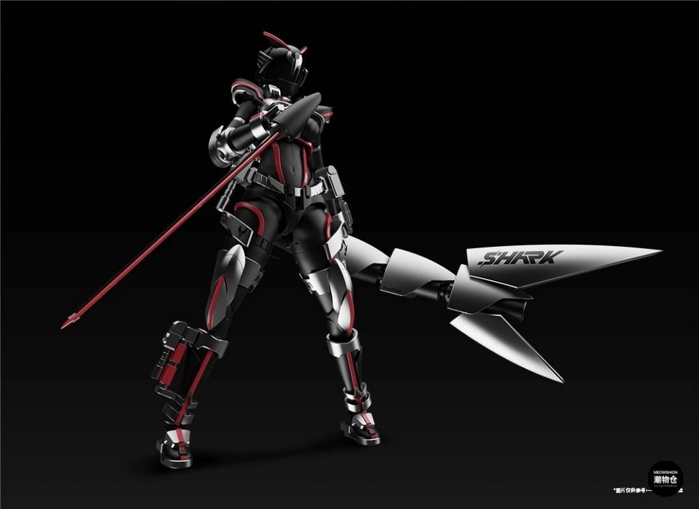 Mô hình figure 1/12 Battle Rider Warrior Goddess Sako Cyber Shark War Riding Goddess Shake