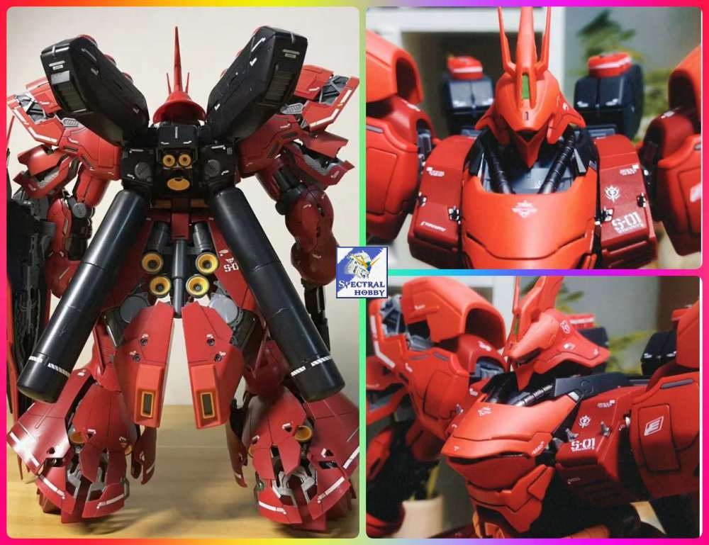 Mô hình lắp ráp MG 1/100 Sazabi ver KA 6631 / Clear red 6631A Daban