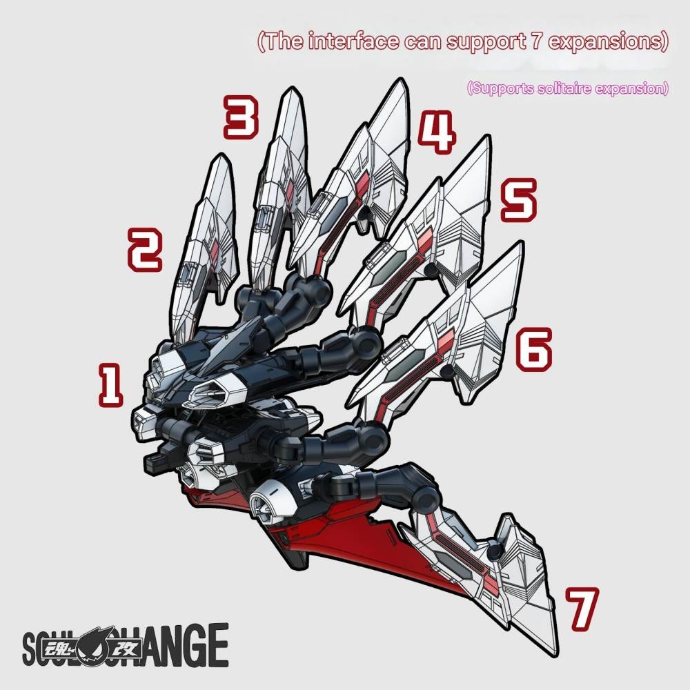 Phụ kiện mô hình 1/100 Dragon Sword Flight unit (+sừng Horn) Astray gundam seed series (mg/mb/hirm) Soulchange