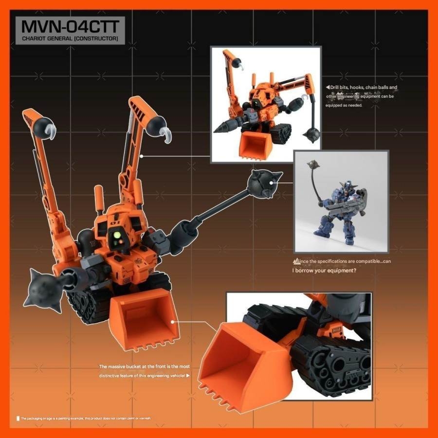 Mô hình lắp ráp Canned Squad Unit Strike Barking Hound CSU 004 005 Ex pack Multifun Model