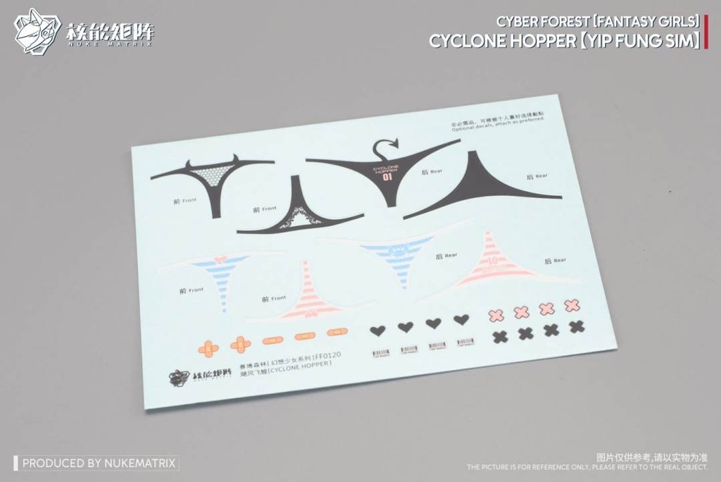 Mô hình lắp ráp 1/12 CF08 Cyclone Hurricane Hopper Nuke Matrix Cyber forest Fantasy Girl