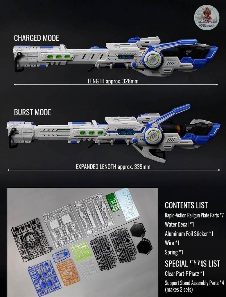 Mô hình lắp ráp Strike Railgun Hyper Mega Bazooka Launcher cho RG Hinu gundam các loại - ETM Model
