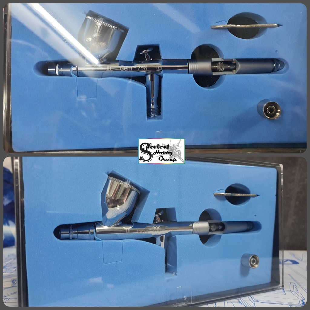 Bút sơn mô hình Gemini airbrush GEM298 Gen II 0.3mm 0.5mm double action