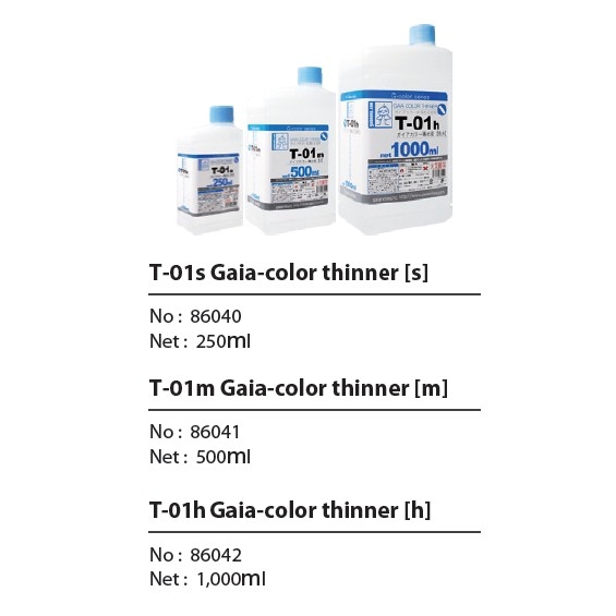 Dung môi GAIA 1000ml pha các loại sơn lacquer T01h T-01h T 01h thinner
