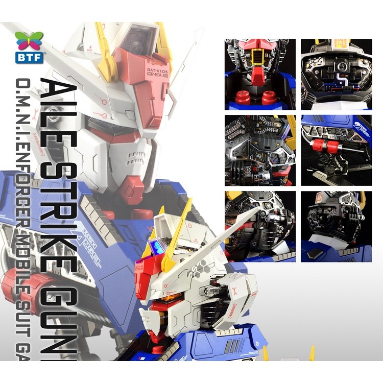 Mô hình lắp ráp BTF 1/24 GAT-X 105 Strike Gundam Head Bust