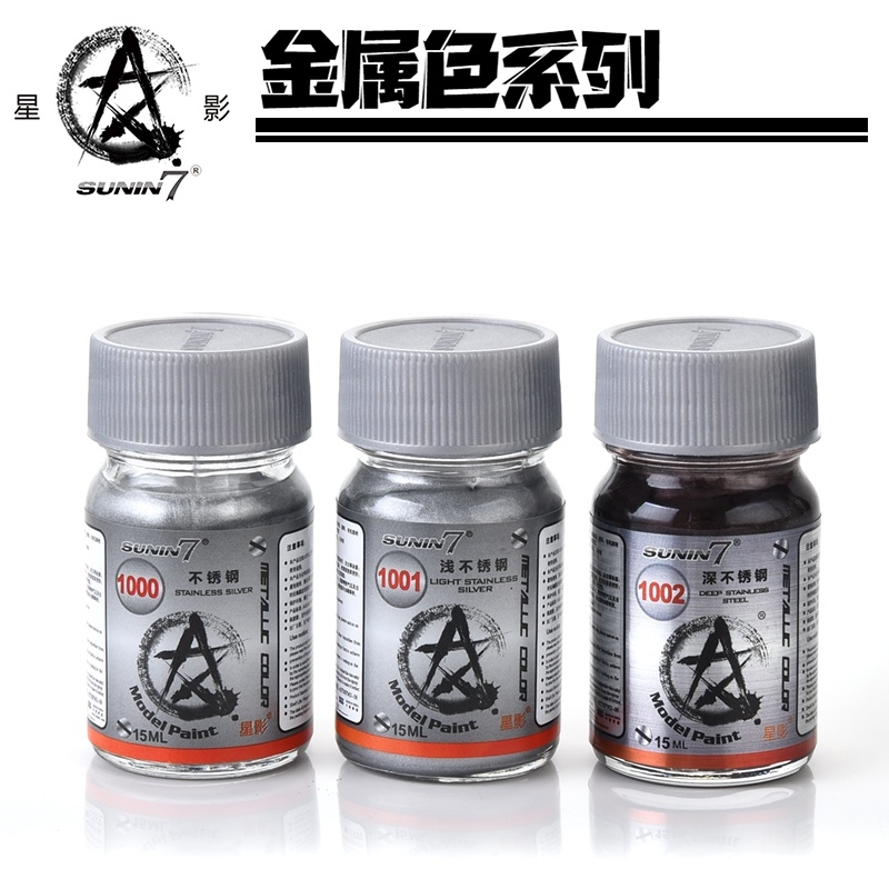 Sơn mô hình Gaia Sunin Gold Silver stainless steel Red Blue Green metallic color paint lacquer các loại