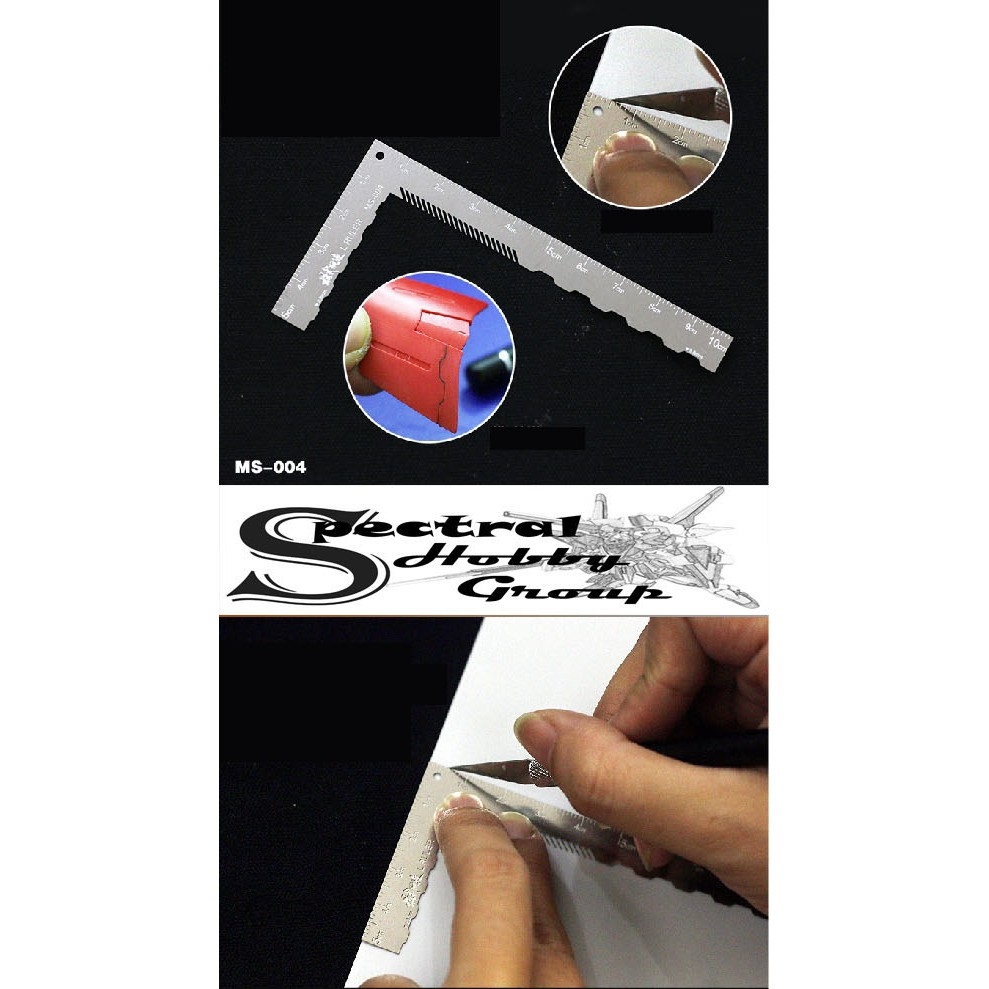 Dụng cụ hỗ trợ kẻ tạo line - thước góc MS004 MS005 Tool hobby