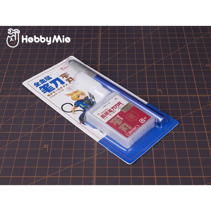 Dụng cụ mô hình Hobby MIO Cán + lưỡi dao kỹ thuật HMK 01 03 Metal Pen Knife Narrow Blade Set