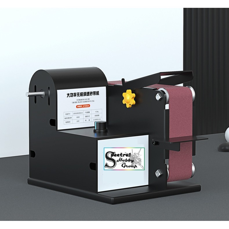 Máy khoan đánh bóng mài dây đai đa năng để bàn 350W 800W SDJ02 Micro Abrasive Belt Manchine