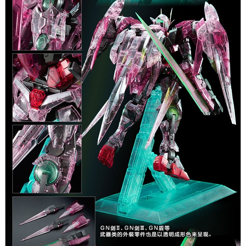 Phụ kiện lắp ráp PG 1/60 Clear color body for Trans am 00 Raiser gundam bandai