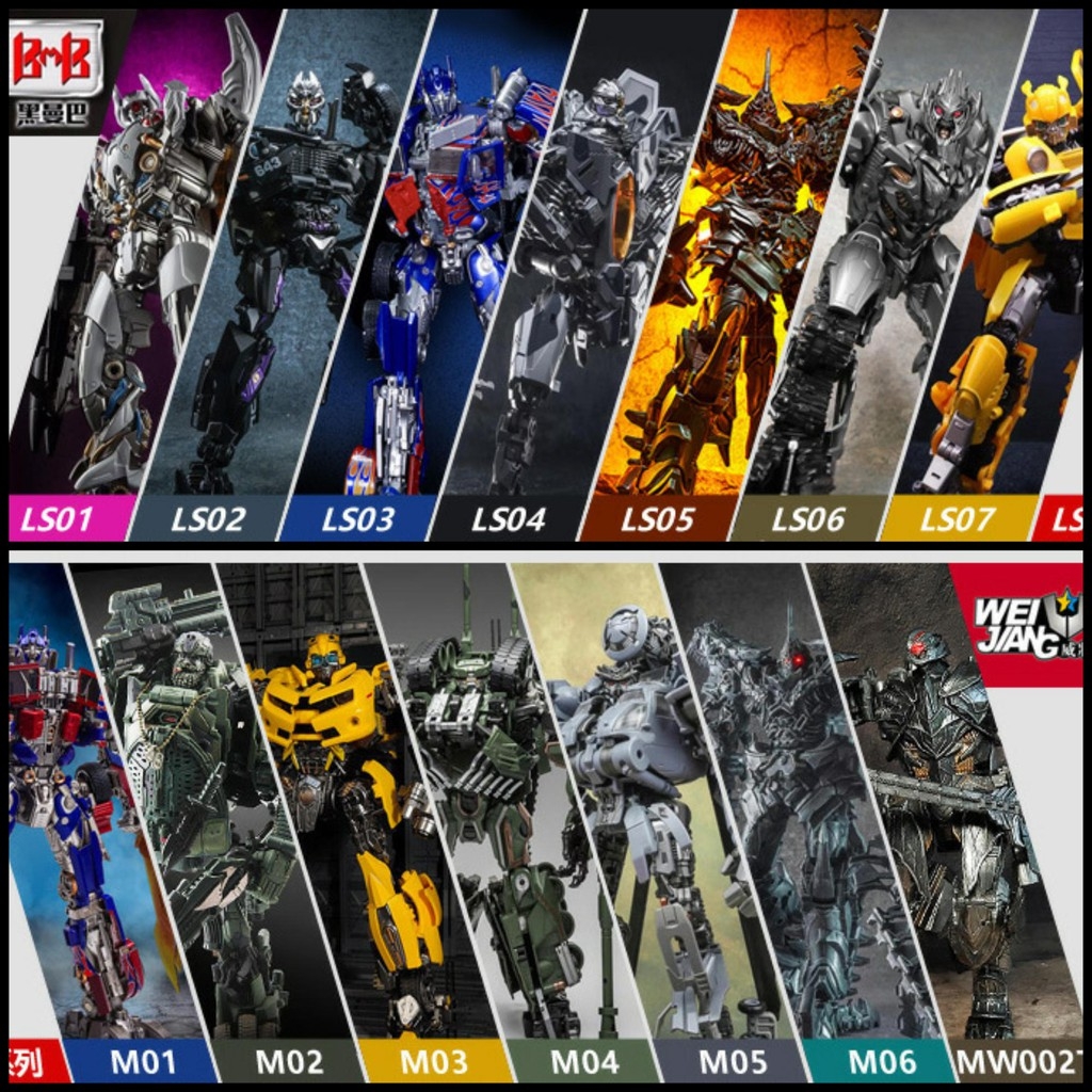 Mô hình Transformer Black Mamba LS09 Iron Leather Weapon Expert Alloy Edition Deformation