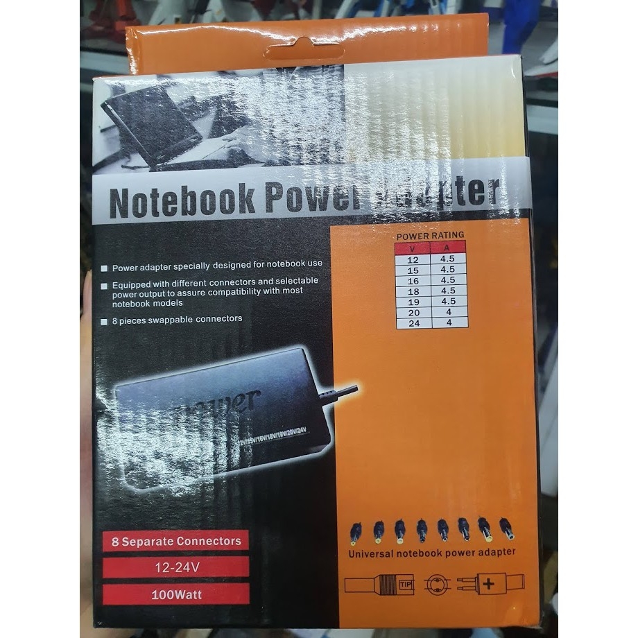 Bộ nguồn Adapter 12v-24v 96W-100W laptop và các thiết bị điện DC đa năng Charger Adjustable Portable
