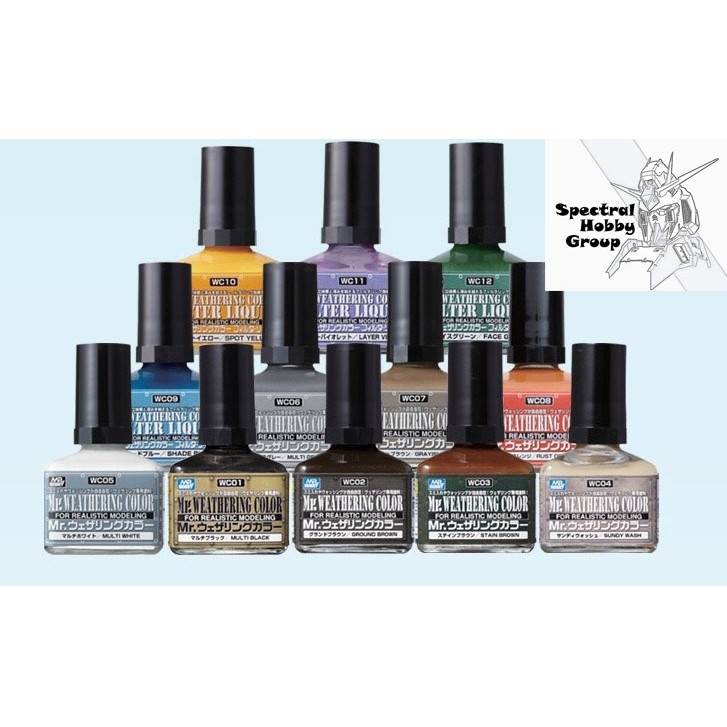 Sơn mô hình mr.hobby Dung dịch Mr Weathering Color | Panel Line - tool hobby