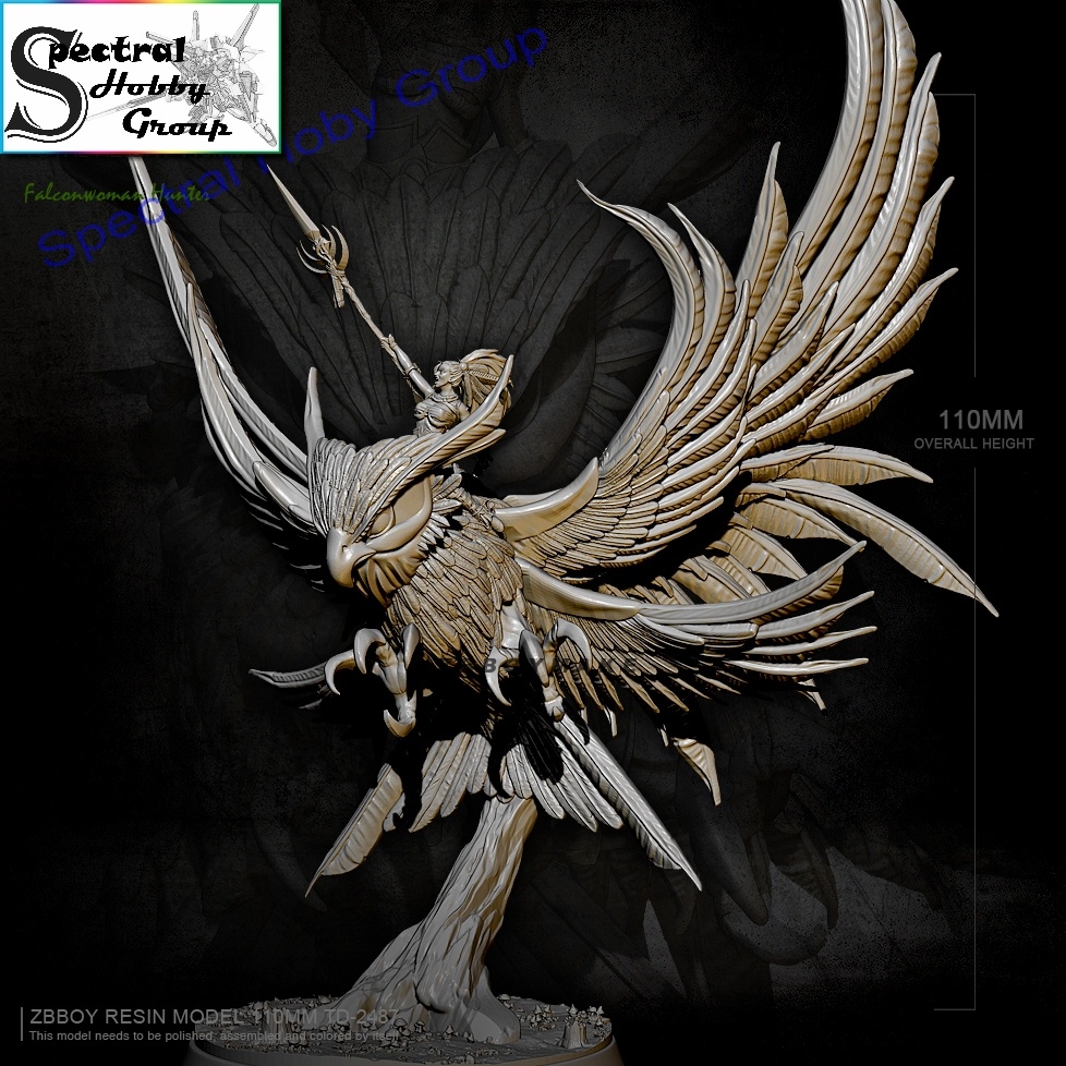 Mô hình nhựa Resin 110mm Nighthawk Elf Hunter TD2487