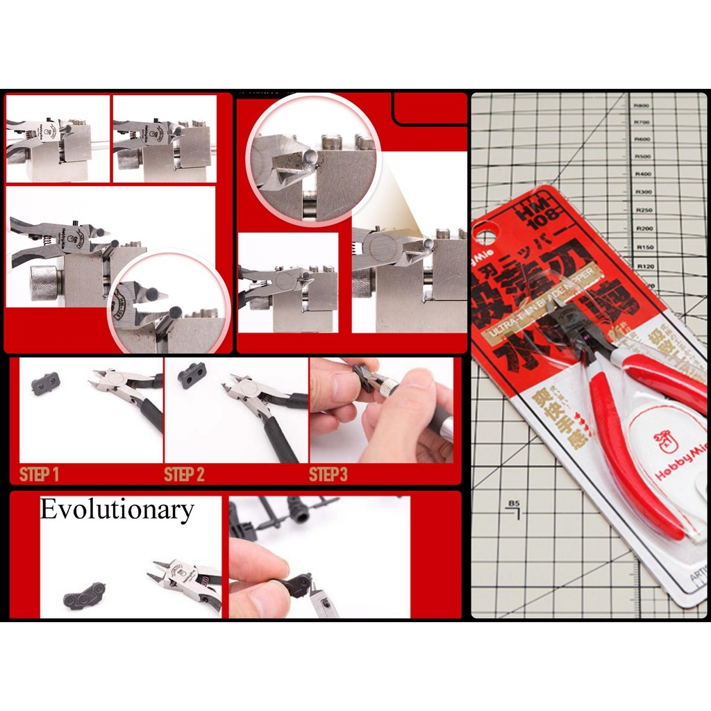 Dụng cụ HOBBY MIO Kìm cắt mô hình HM108 Ultra Thin Blade Nipper plastic