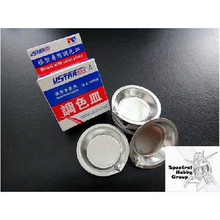 Khay bát pha sơn - Metal color palette paint tray tool hobby