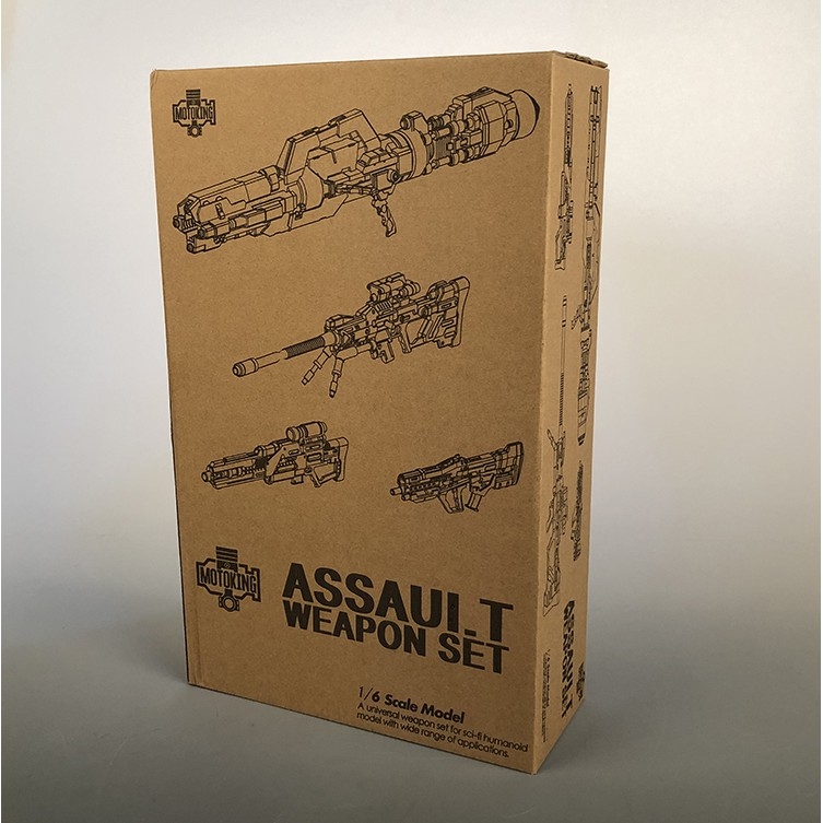 PHụ kiện Mô hình MG 1/100 Custom Assault Weapon Set Rifle Cannon 1/6 Motoking