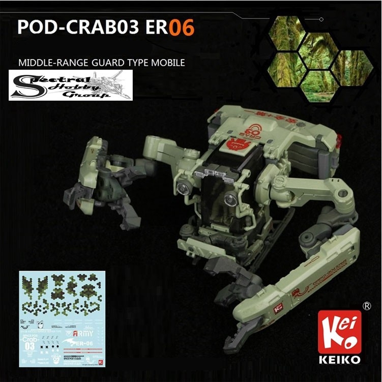 Mô hình lắp ráp Space Pod Crab 03 ER04 ER05 ER06