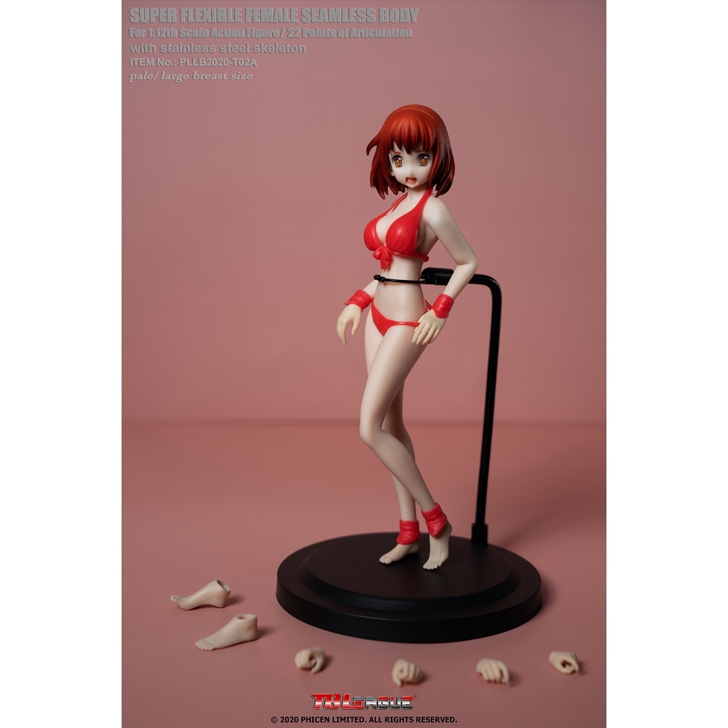 Mô hình nhân vật TBLeague 1/12 Plump anime girl female body PLLB2020-T02 Super flexible seamless body