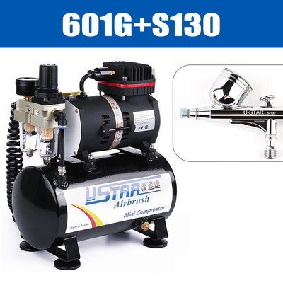 Máy nén khí máy sơn siêu êm Ustar 601G - Air Compressor Airbrush