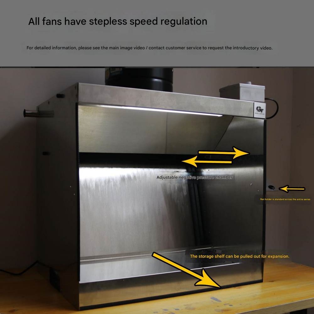 Hộp hút mùi sơn GT Model Water curtain box model painted