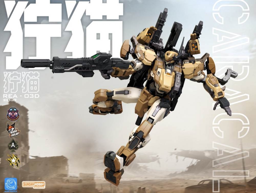 Mô hình lắp ráp MG 1/100 Caracal Desert REA03D - Blue Whale Mingjiang Sunday Hobby