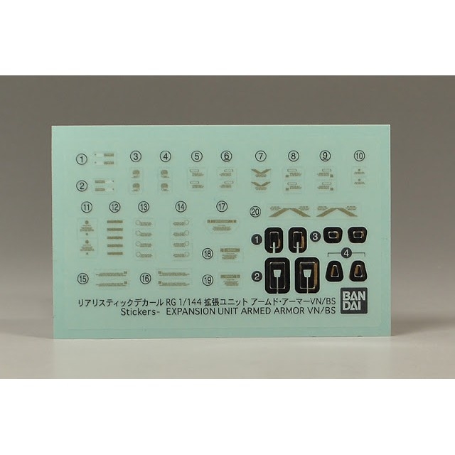Phụ kiện lắp ráp RG 1/144 Expansion Unit Armed Armor VN BS bandai