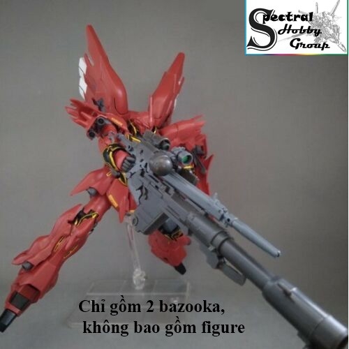 Phụ kiện Mô hình nhựa MG RG hg Bazooka x2 cho Sazabi Sinanju (SP KO KHÔNG KÈM GUNDAM)