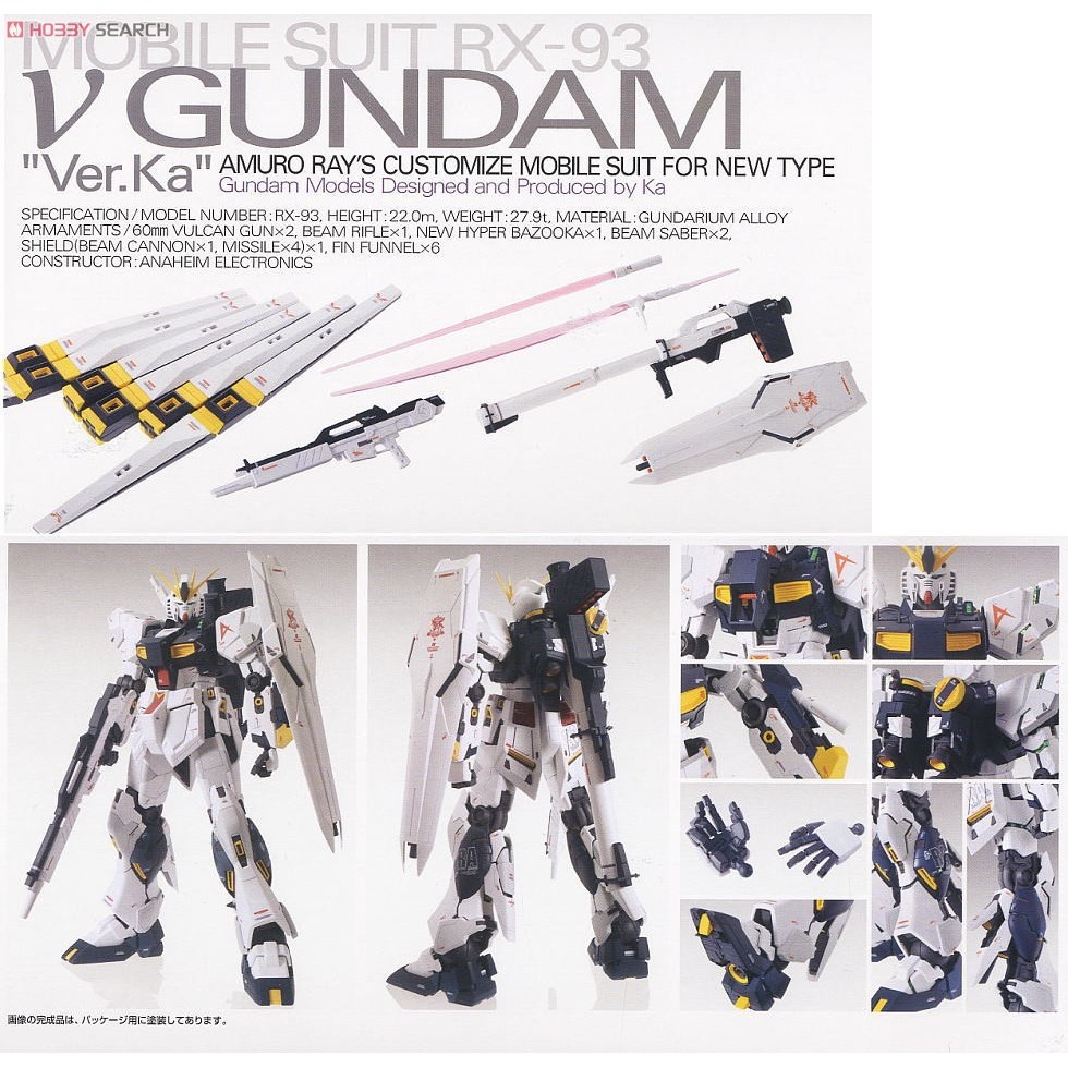 Mô hình lắp ráp MG 1/100 RX-93 Nu Gundam Ver Ka Bandai