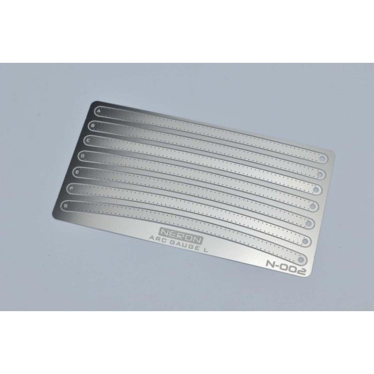 Dụng cụ kẻ line tạo đường cong N001 002 Etching sheet arc ruler curve gauge engraving Neron