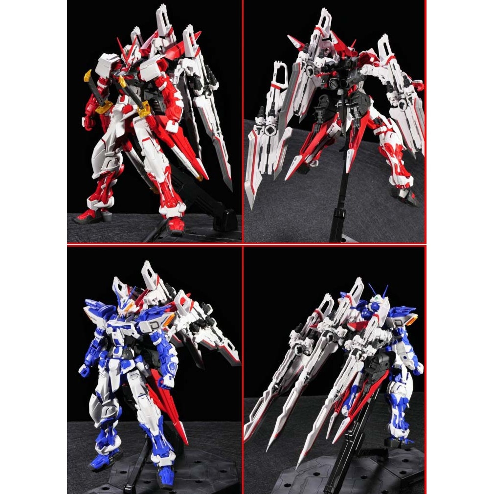 PHụ kiện mô hình MG 1/100 Weapon Unit Sword Caletvwlch honoo HJ Build Weapon Astray Red Blue (không kèm gundam)