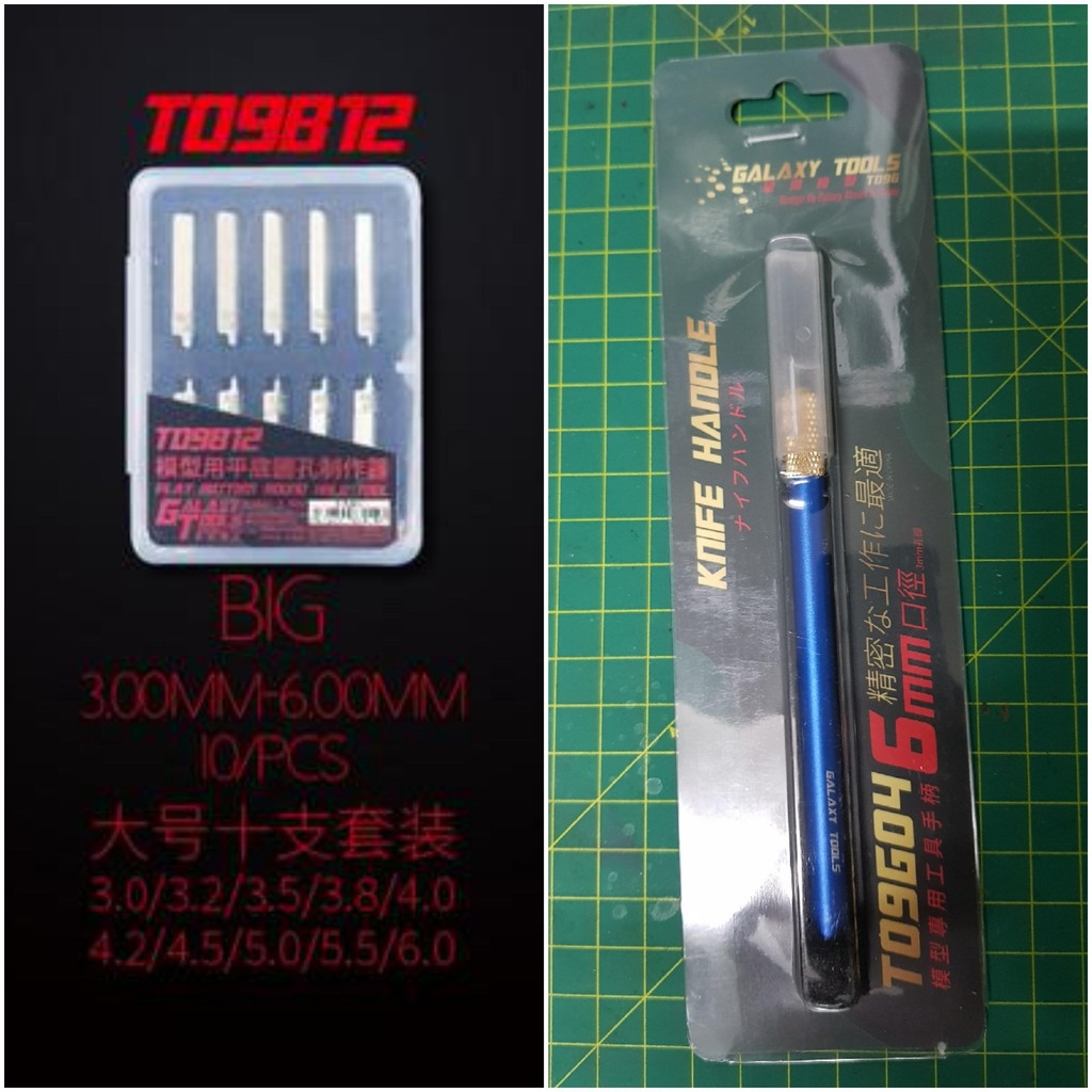 Dụng cụ Mũi khoan bằng Flat Bottom Round Hole Corner/Rivet Spin Blade drill (kèm cán đa năng)