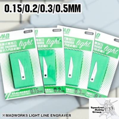 Dụng cụ MADWORKS Chisel kẻ tạo line detail dặm lại line cho mô hình Diamond-like Carbon Coating