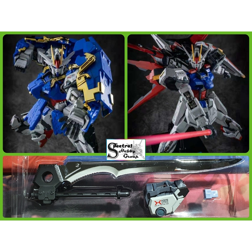 Mô hình Metal Build MB 1/72 Gundam Aile Strike Blue Double Armor Warrior MS 2.0 MCshow