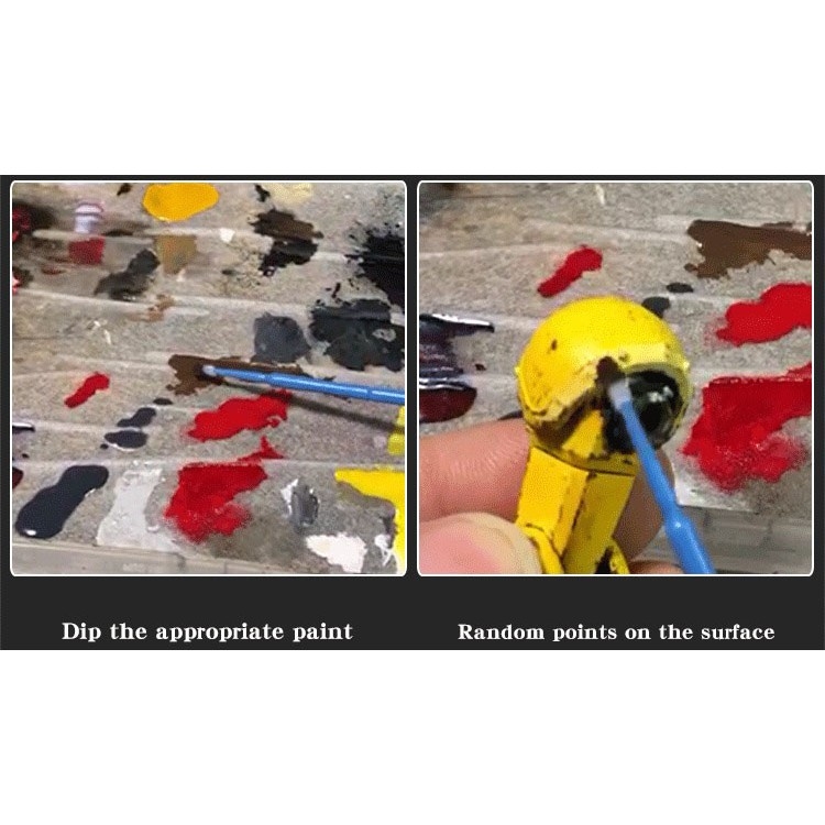 Dụng cụ bút bàn chải bông tạo hiệu ứng cũ cho mô hình Stick Sponge Brush Make Pen Old Effect