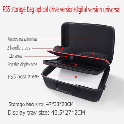 Túi cứng balo chống sốc bảo vệ đựng máy game PS4 SLIM PRO storage bag + đựng màn hình LCD portable
