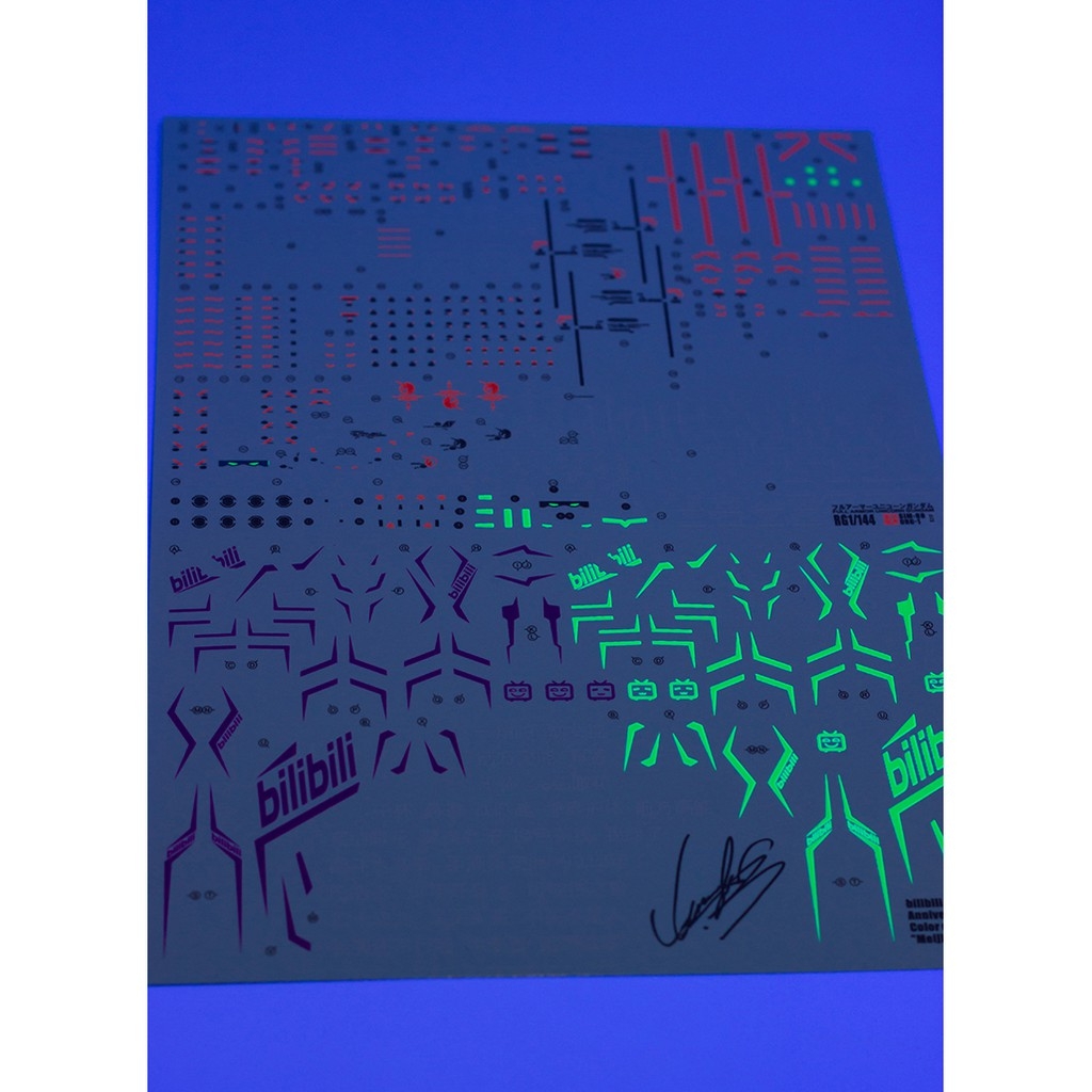 Decal nước dán mô hình RG HG UNICORN BANSHEE Full Armor FA Perfectibility Water sticker