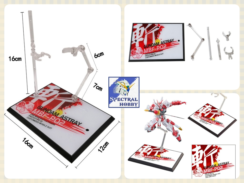 Giá đế đỡ mô hình Action Base HG RG 1/144 gundam shf figure 1/12 GUNDAM LOGO mica đế nhựa XM013 các loại