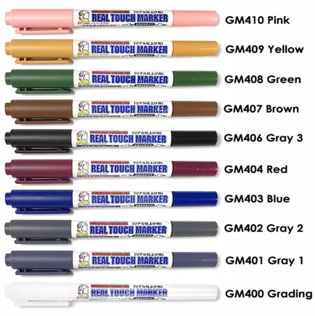 Bút Gundam Marker GM real touch marker GM400-408 - Dụng cụ mô hình