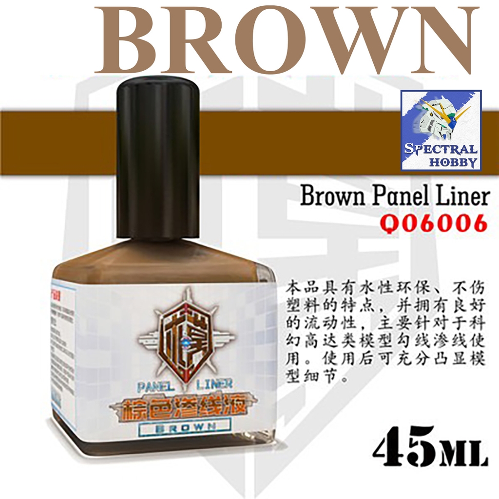 Sơn QW kẻ Panel line metallic color model Black silver gold metali red blue green cyan ...