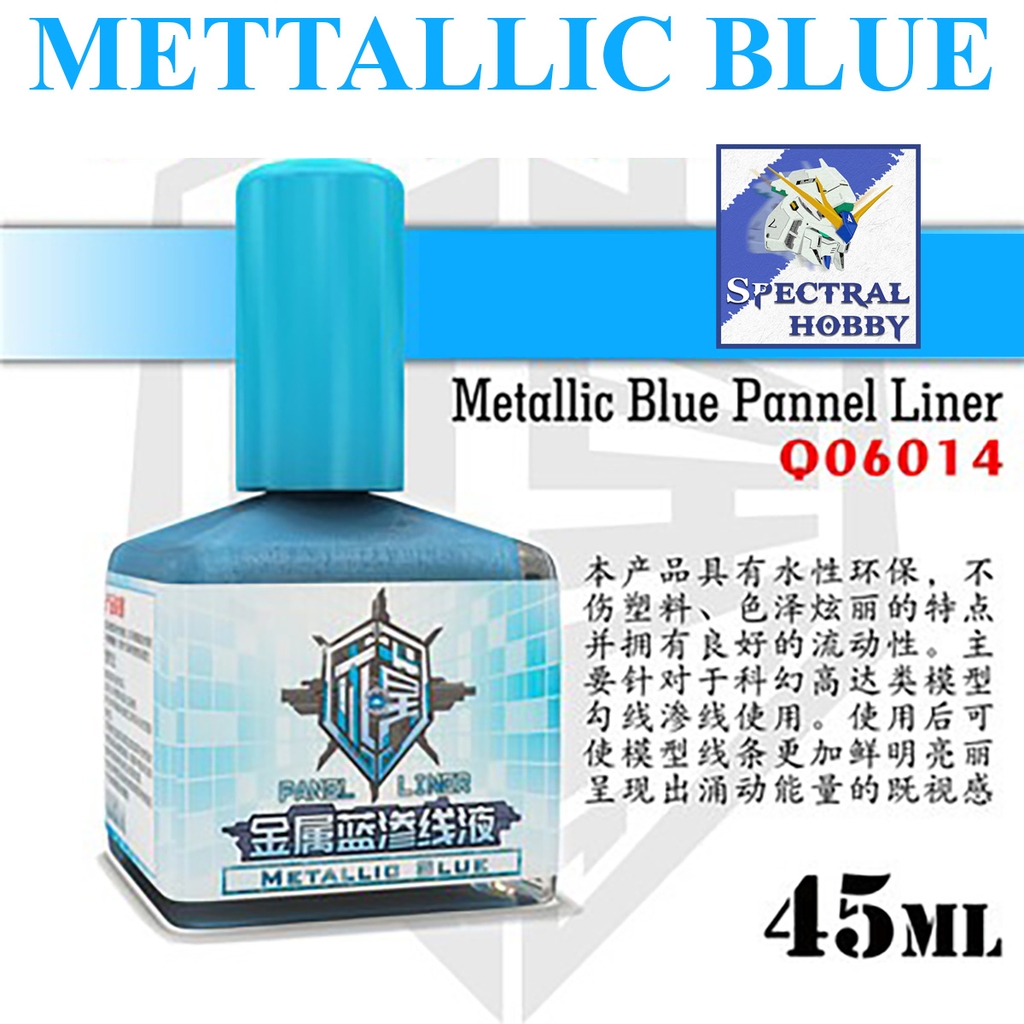 Sơn QW kẻ Panel line metallic color model Black silver gold metali red blue green cyan ...