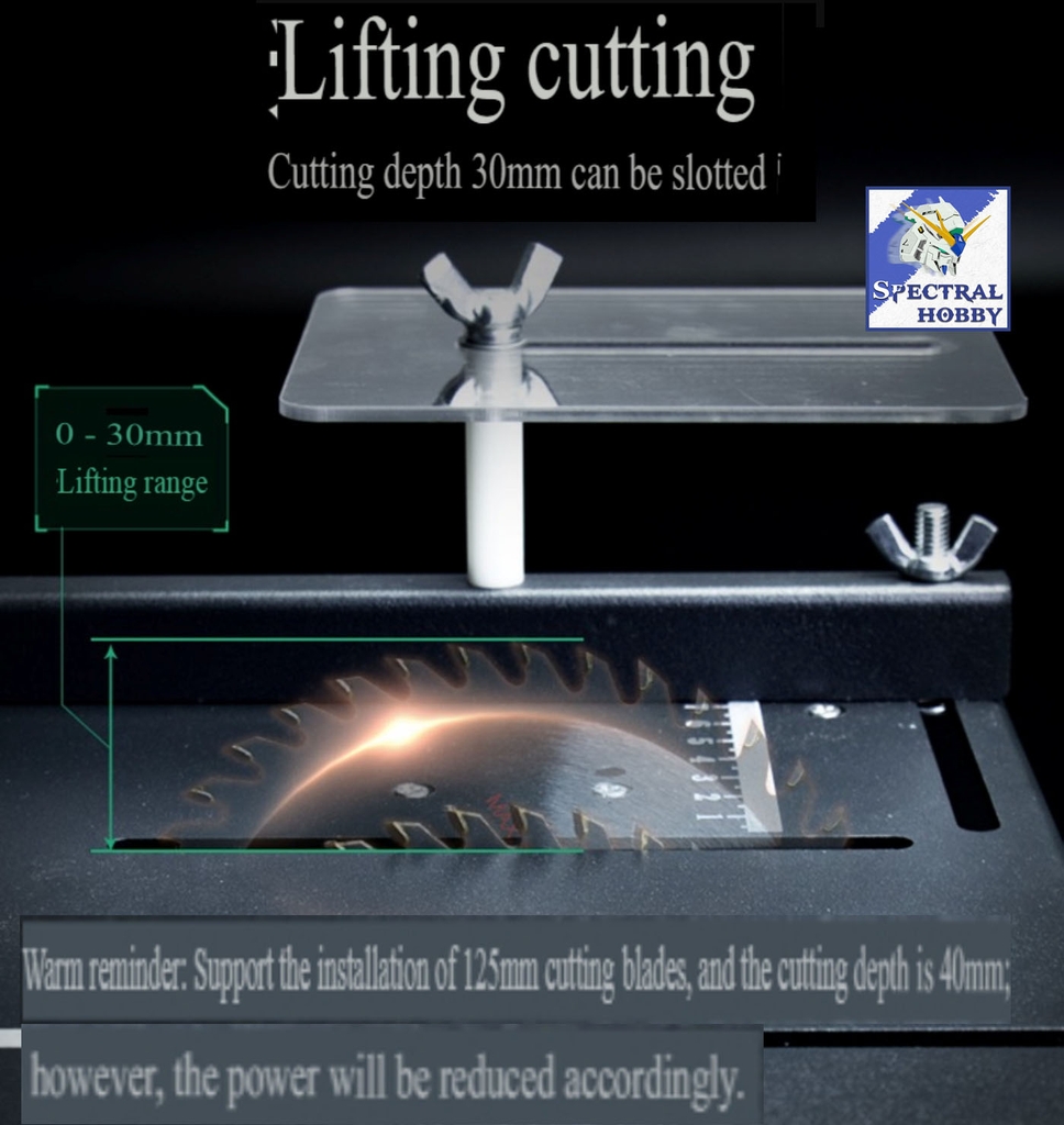 Máy mài khoan cắt cưa bàn đa năng 1200W desktop mini table saw LONGXIANG