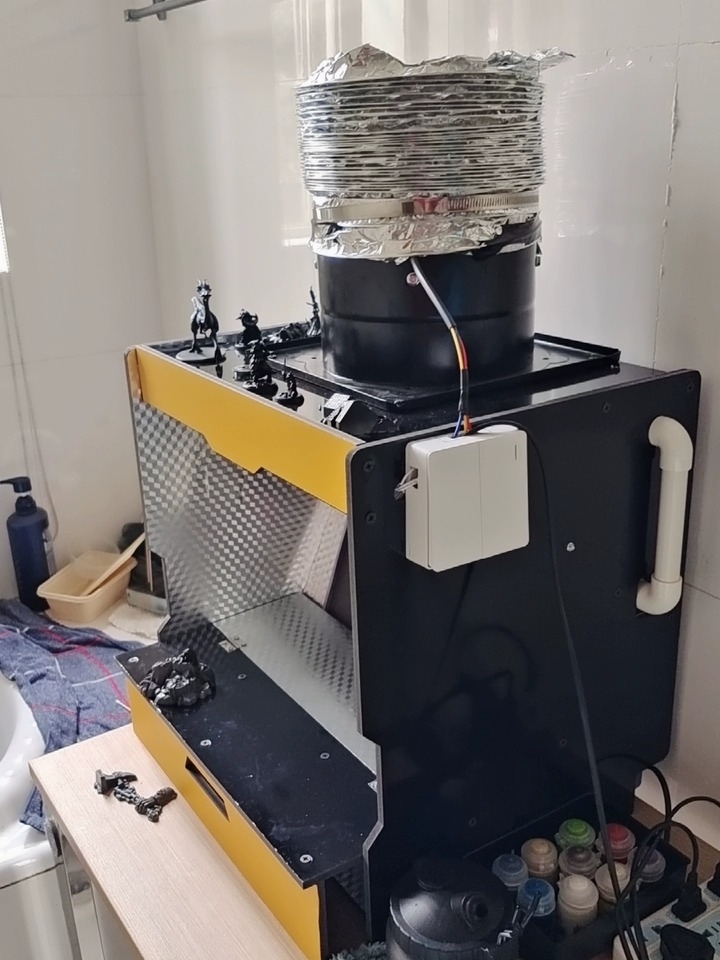 Hộp hút mùi sơn rèm nước CYGF Diversion SPRAY PAINT BOX DIY-BJD (42*34*42cm)